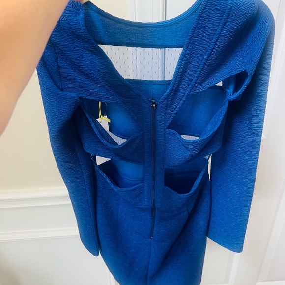 BCBGeneration Vibrant Blue Textured Dress - Picture 4 of 7